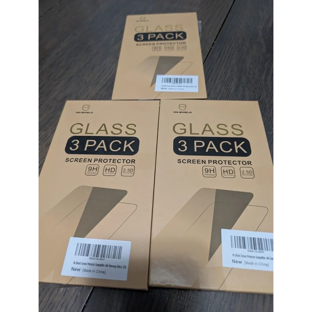 Mr. Shield 9 Screen Protectors For Samsung S24 (3 Pack X 3) Tempered Glass NEW